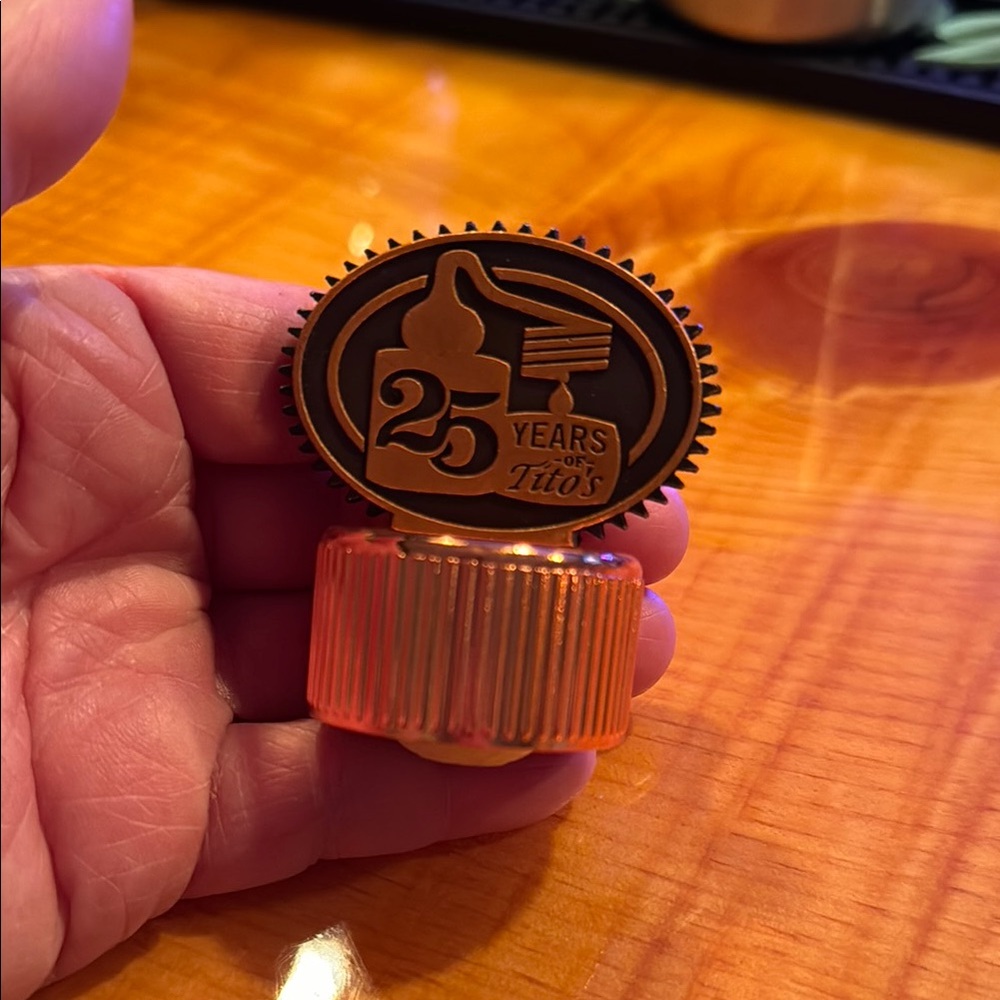 Tito’s 25 Years Commemorative Bottle Cover